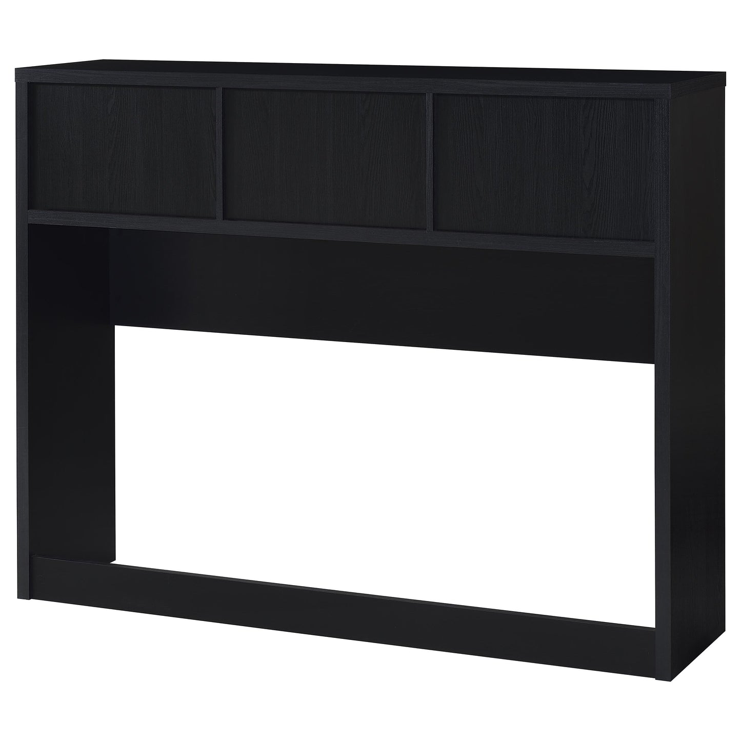 Juego de dormitorio Westpark de 3 piezas con cabecero y librería tamaño queen, color negro