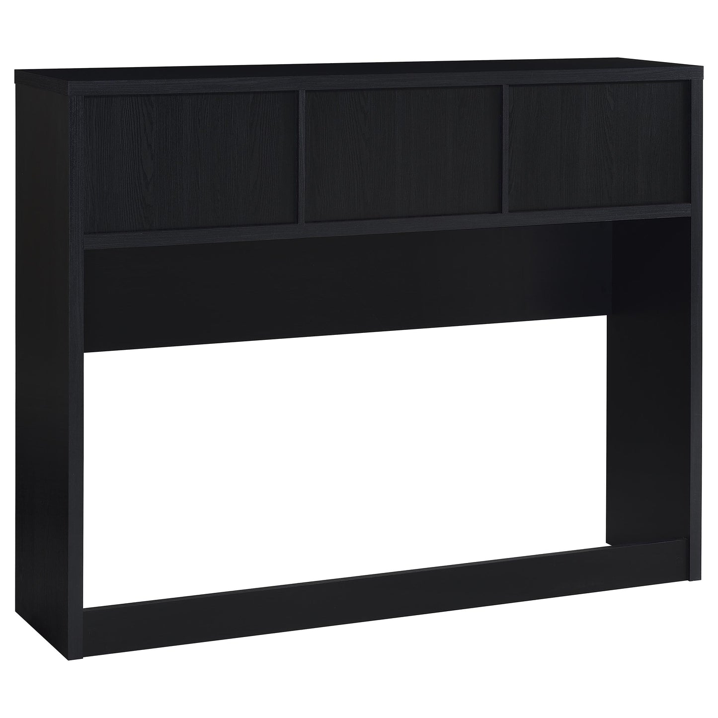 Juego de dormitorio Westpark de 3 piezas con cabecero y librería tamaño queen, color negro