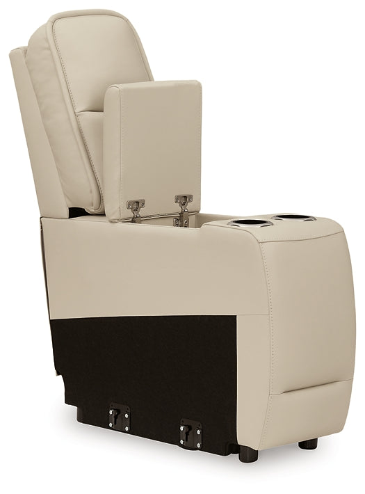 Sofá seccional reclinable de 5 piezas con consola Double Deal