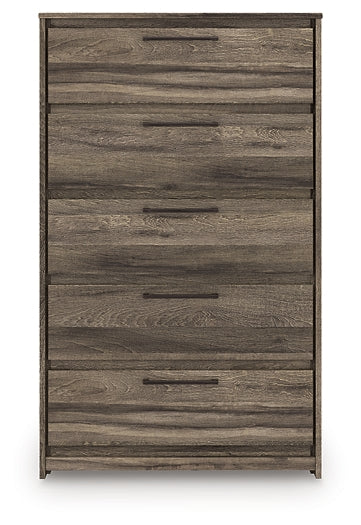 Cómoda de cinco cajones Elbrim