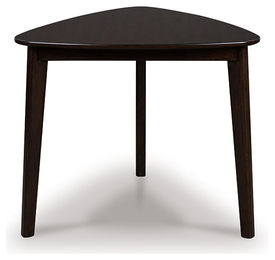 Mesa de comedor triangular Mallenette