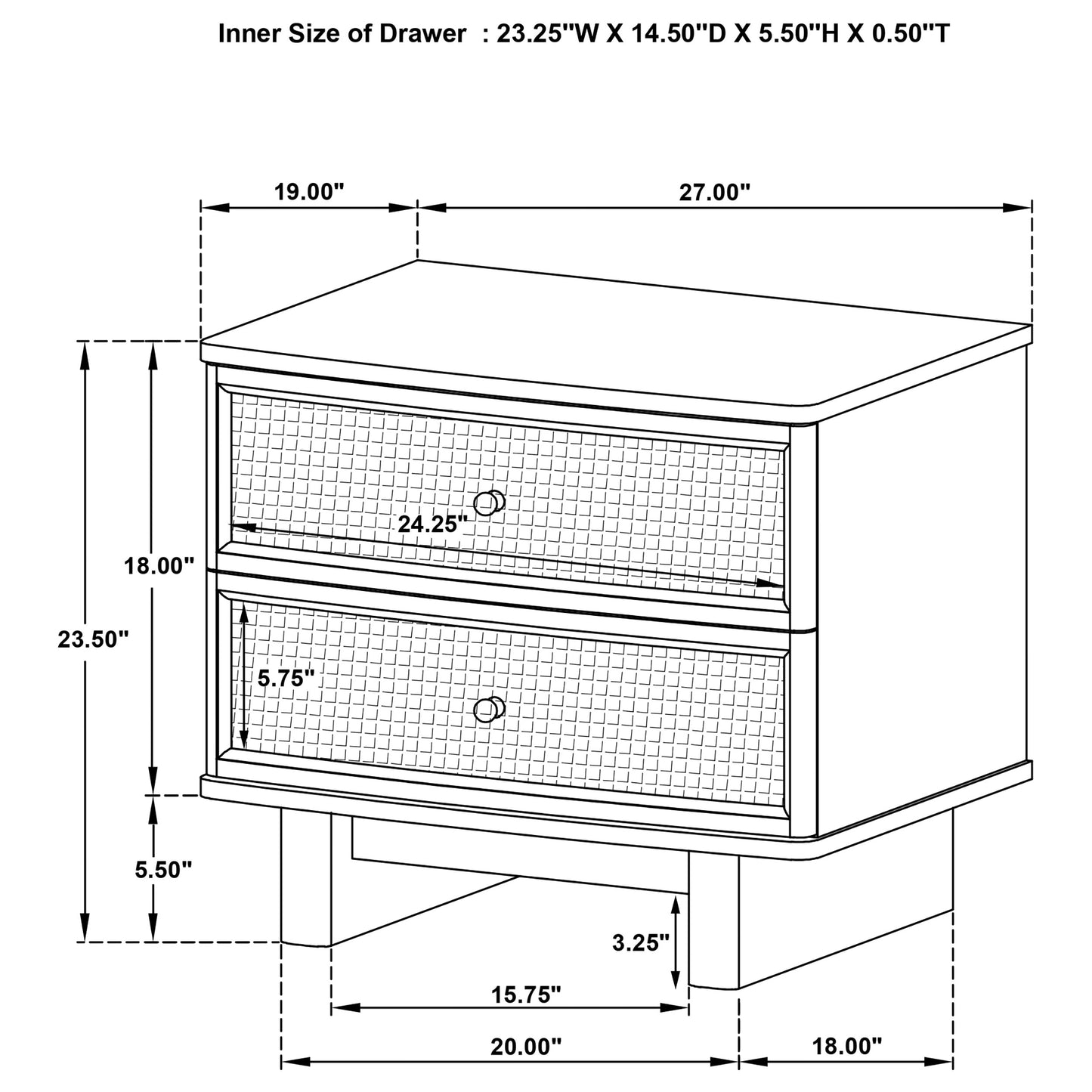Juego de dormitorio Kailani de 4 piezas tamaño queen en roble beige
