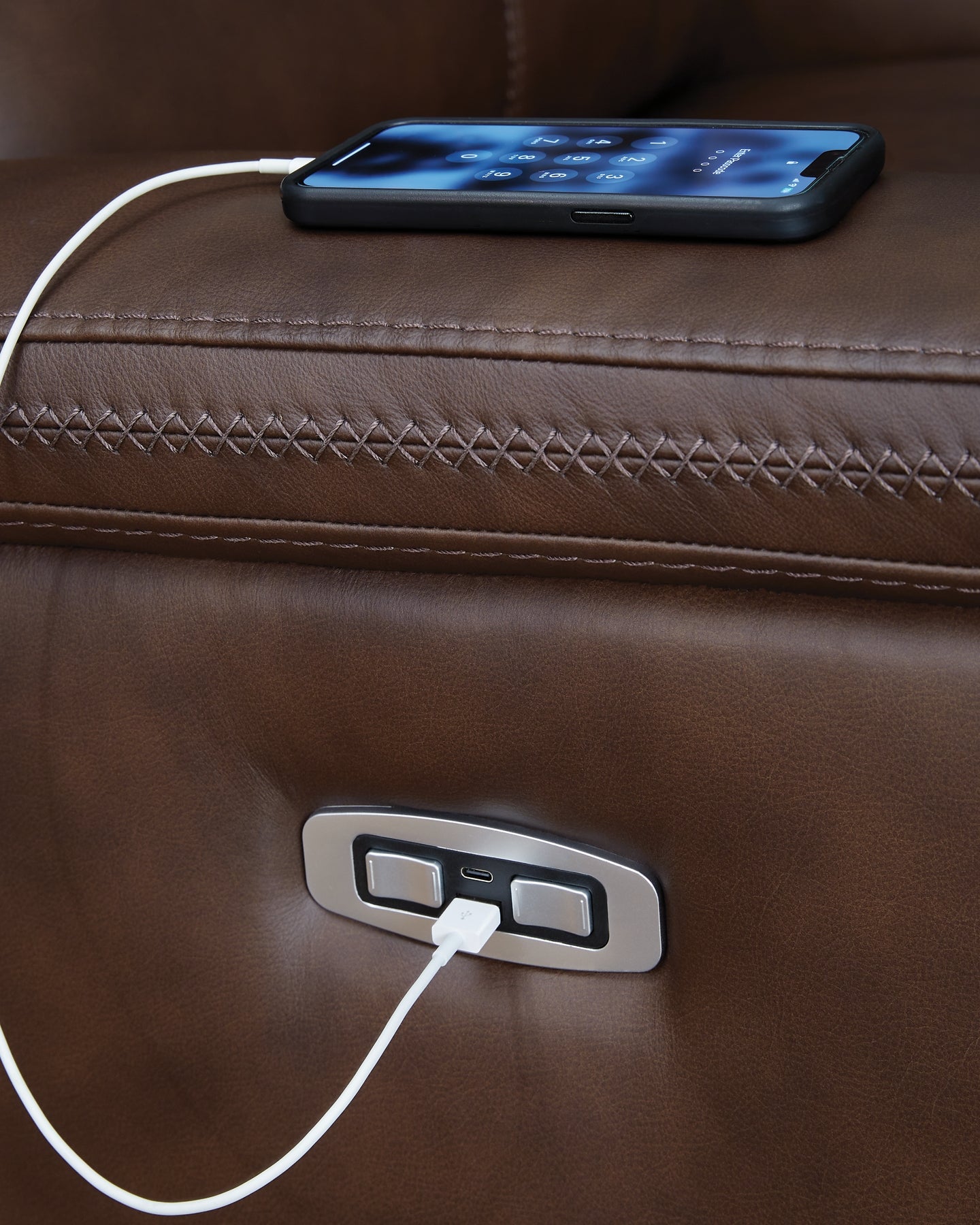 Seccional reclinable eléctrico Bleckley de 5 piezas