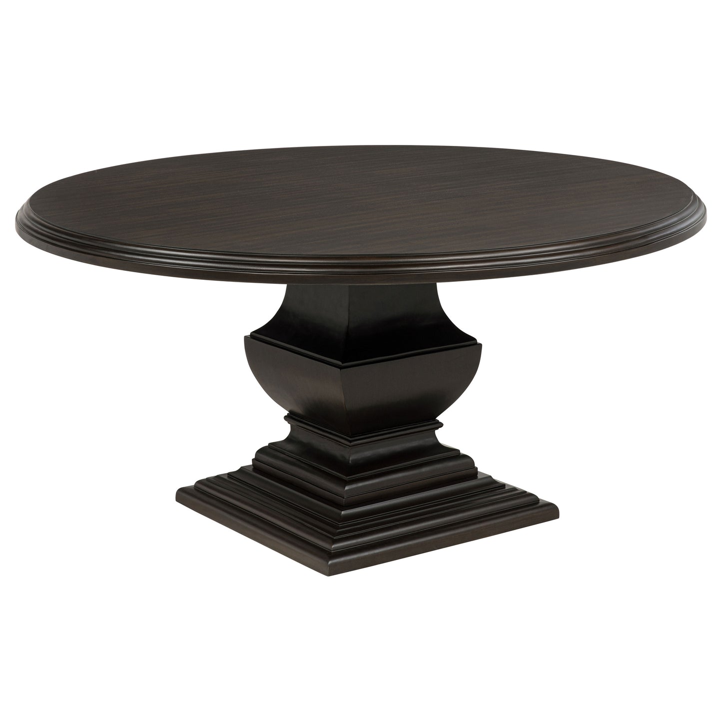 Twyla 5-piece Round Wood Dining Room Table Set Dark Cocoa