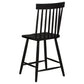 Andrews 5-piece Round Counter Dining Set Light Ash and Black
