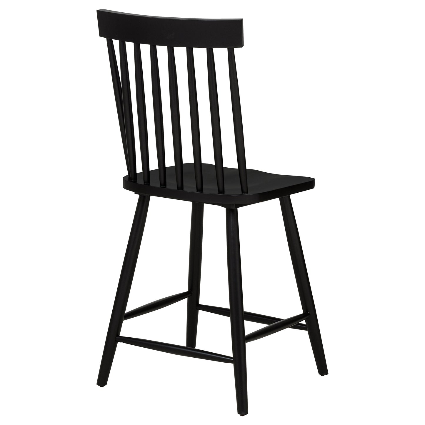 Andrews Windsor Counter Height Dining Side Chair Black (Set of 2)