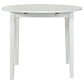Bucknell 3-piece Round Drop Leaf Dining Table Set White
