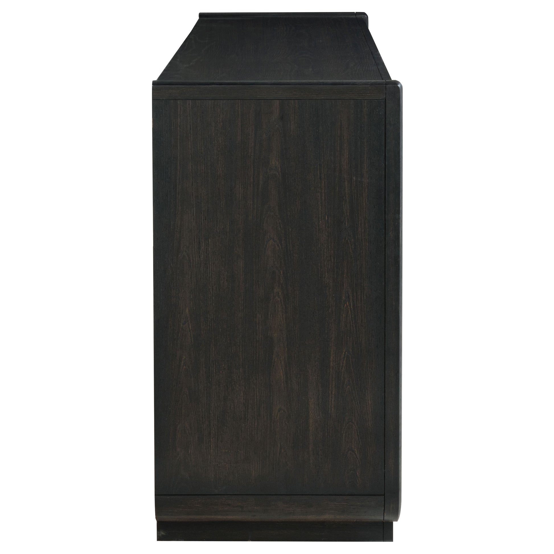 Leandro 8-Drawer Bedroom Dresser Cabinet - Burnished Black Leandro 8-Drawer Bedroom Dresser Cabinet - Burnished Black
