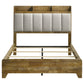 Henderson 57-inch Eastern King Bookcase Panel Bed Medium Oak