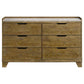 Henderson 6-drawer Bedroom Dresser Cabinet Medium Oak