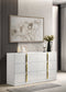Ines 6-drawer Bedroom Dresser Cabinet White High Gloss