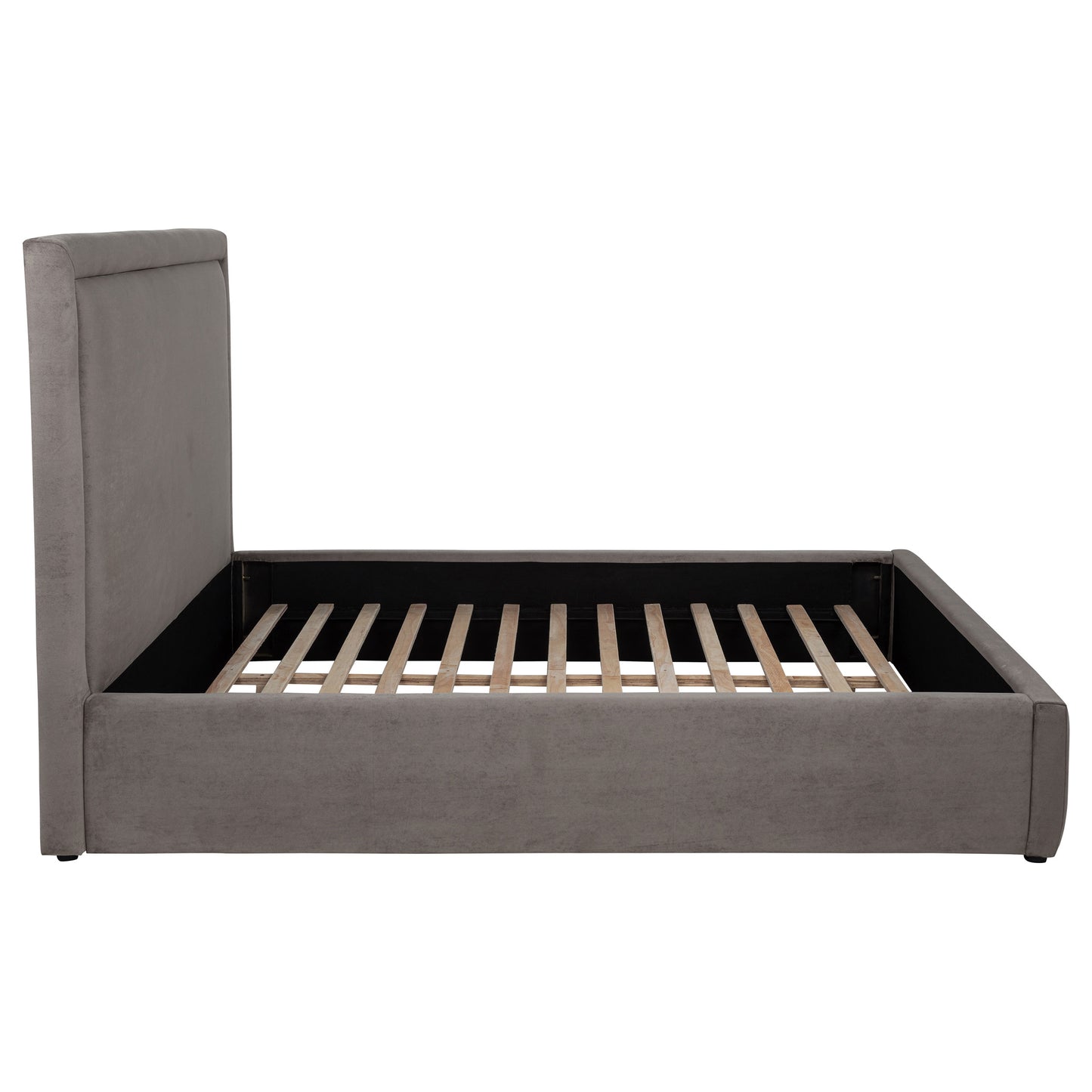 Lawson 54-inch Upholstered Full Panel Platform Bed Mushroom