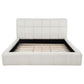 Nollet 48-inch Upholstered Queen Panel Platform Bed Cream