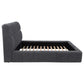 Nollet 48-inch Upholstered Queen Panel Platform Bed Grey