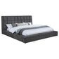 Dreux Upholstered Queen Panel Platform Bed Grey