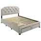 Marianna 4-drawer Upholstered Full Storage Bed Cream