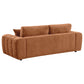 Burnett 4-piece Chenille Upholstered Sofa Set Burnt Orange