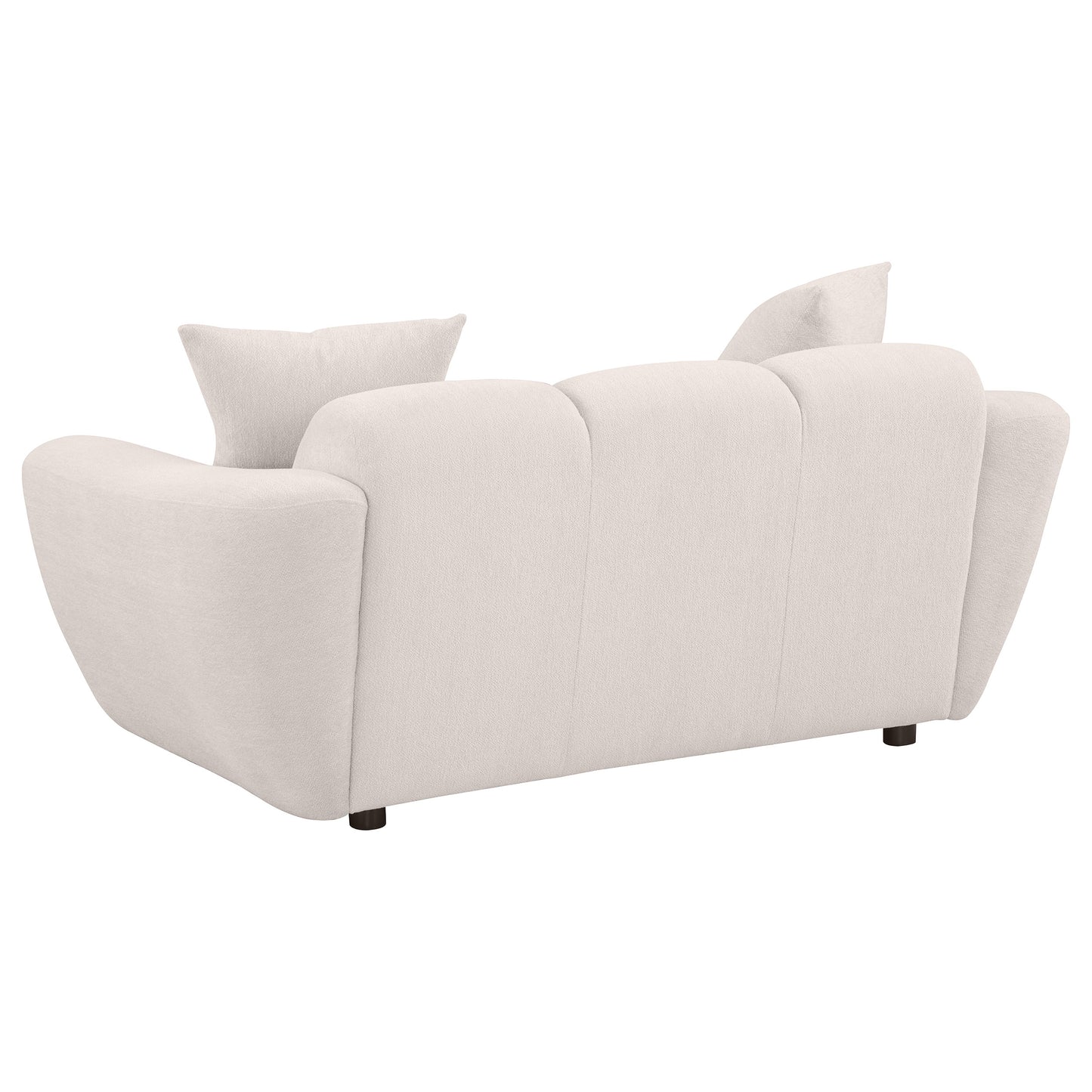 Destino 3-piece Chenille Splayed Arm Sofa Set Greige