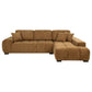 Helenia Upholstered Sectional Chaise Sofa Amber