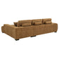 Helenia Upholstered Sectional Chaise Sofa Amber