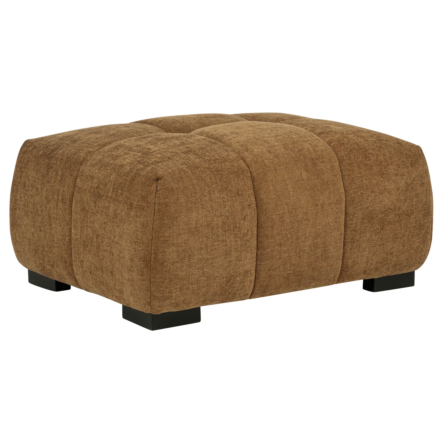 Helenia Upholstered Rectangular Ottoman Ember