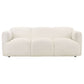 Dorset 2-piece Upholstered Round Track Arm Sofa Set White