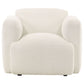 Dorset 3-piece Upholstered Round Track Arm Sofa Set White