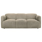 Dorset Fabric Upholstered Round Track Arm Sofa Brown