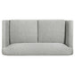 Vaughn 2-piece Fabric Upholstered Flared Arm Sofa Set Grey