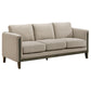 Islington 2-piece Upholstered Panel Arm Sofa Set Taupe