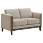 Islington 3-piece Upholstered Panel Arm Sofa Set Taupe
