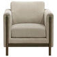 Islington 3-piece Upholstered Panel Arm Sofa Set Taupe