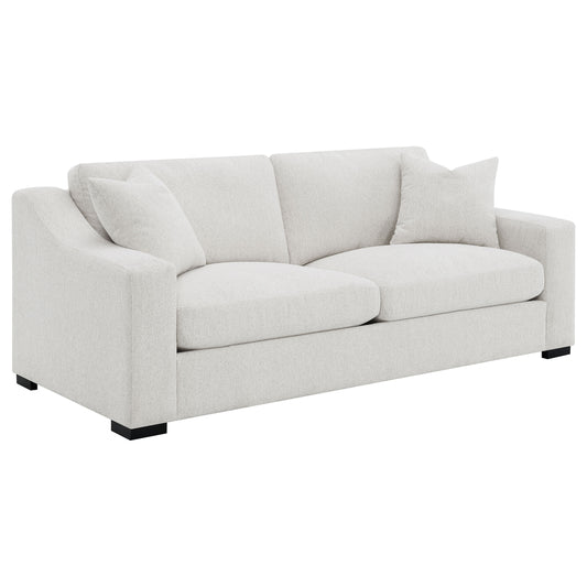 Ashlyn Fabric Upholstered Track Arm Sofa Sand