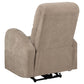 Grant Fabric Upholstered Power Recliner Chair Camel