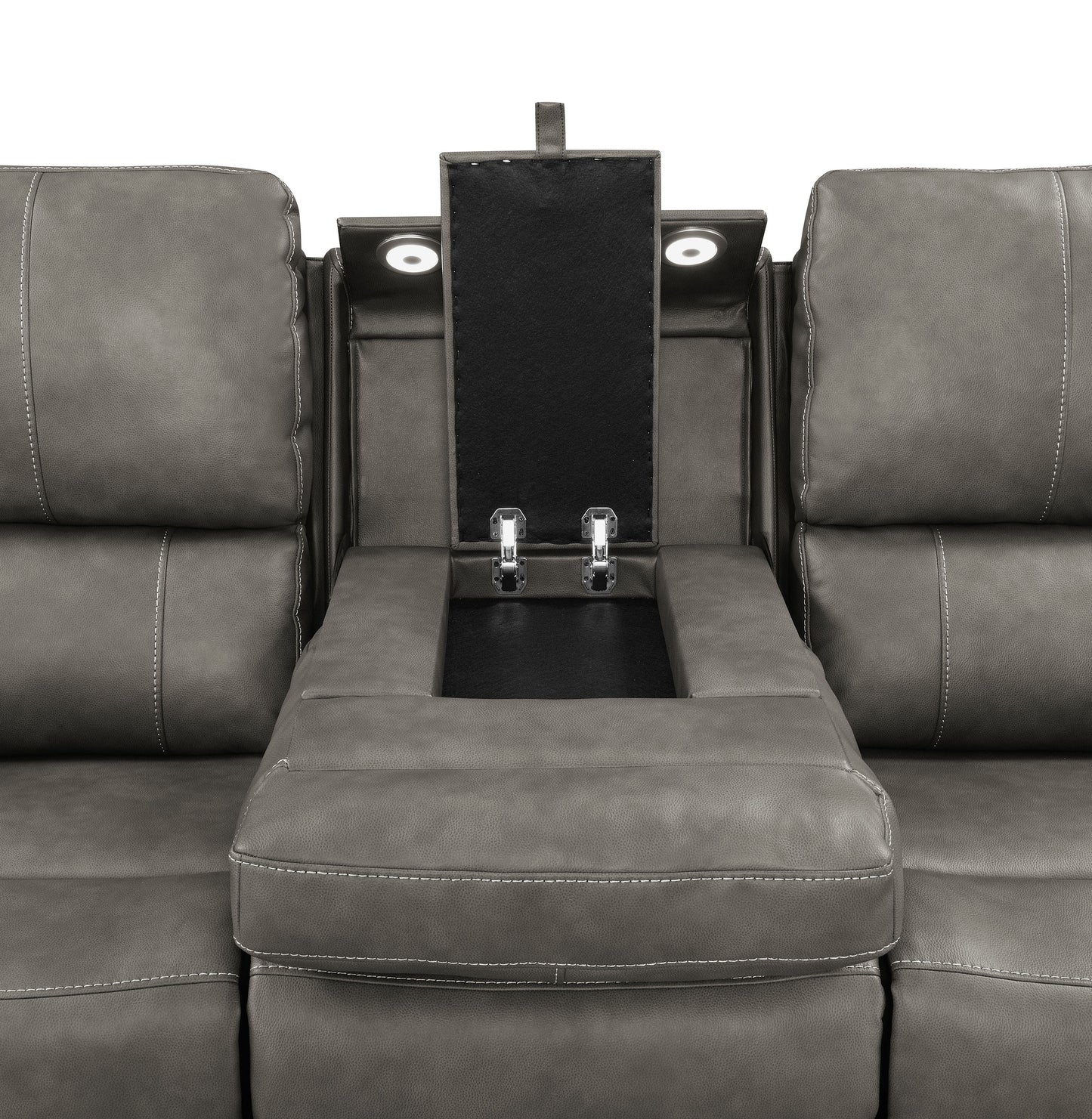Brickston 3-piece Triple Power Reclining Sofa Set Charcoal