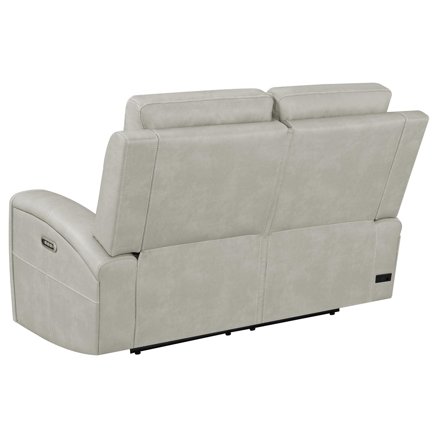 Brickston Triple Power Reclining Loveseat Grey