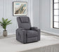 Louie Chenille Upholstered Power Lift Massage Chair Grey