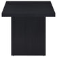 Devar 2-piece Square Cocktail Coffee End Table Set Black