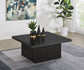 Devar Square Engineered Wood Cocktail Coffee Table Black