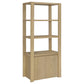 Laurelton 3-shelf Media Tower Tall Pier Cabinet Light Oak