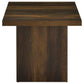 Devar 2-piece Square Coffee and End Table Set Dark Pine