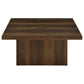 Devar 2-piece Square Coffee and End Table Set Dark Pine