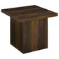 Devar 3-piece Square Coffee and End Table Set Dark Pine