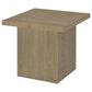 Devar Square Engineered Wood Side End Table Latte