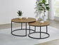 Lainey 2-piece Round Nesting Coffee Table Mango
