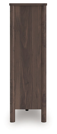 Cómoda ancha de cinco cajones Pamytta