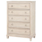 Pembroke 5-drawer Chest of Drawers Washed Oak