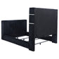 Tisdall California King Flame Visualizer TV Bed Black