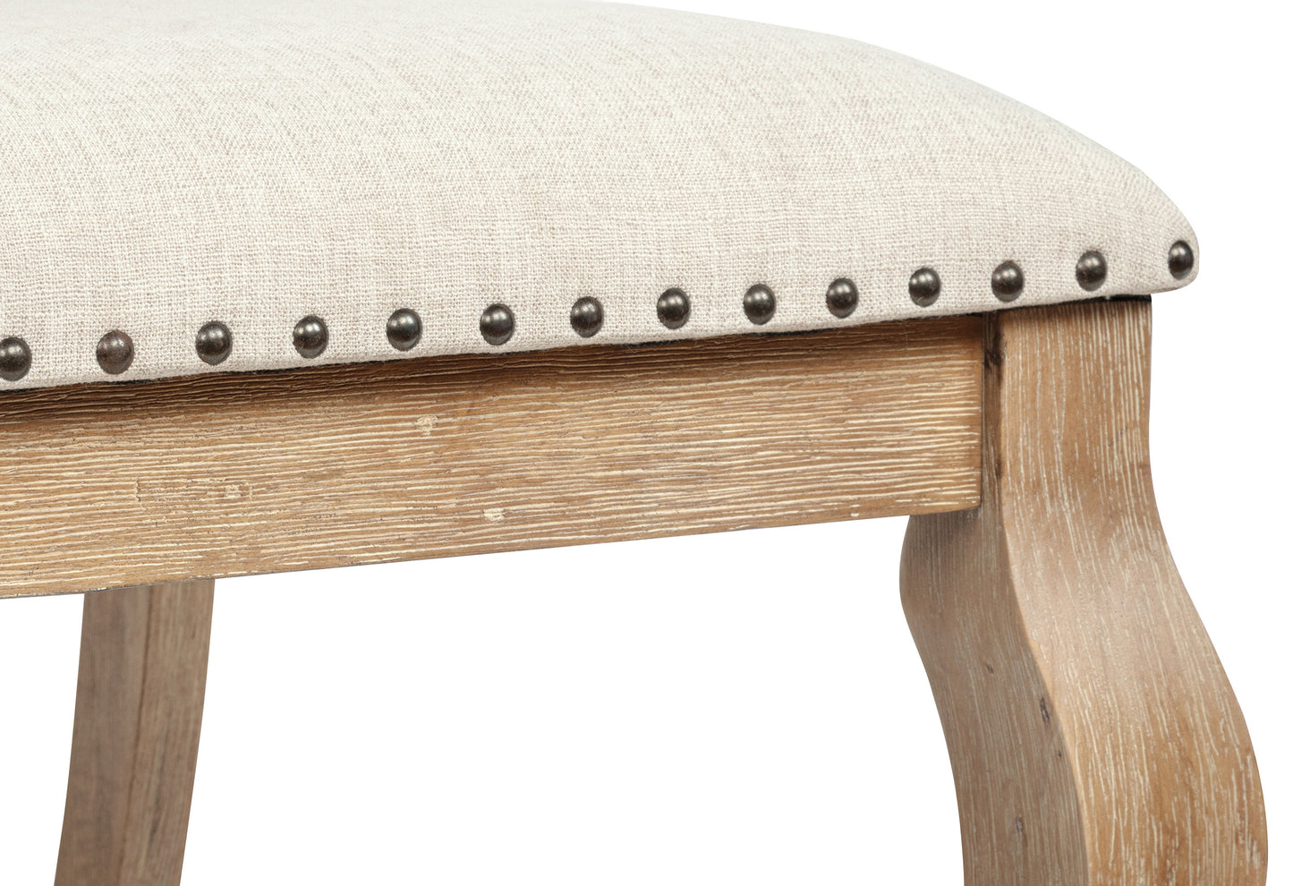 Silla de comedor tapizada Brockway color marrón cebada (juego de 2)