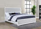 Gracemont 57-inch Eastern King Panel Bed Grey and White